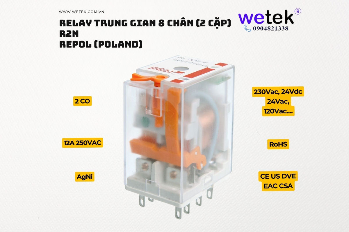 Relay trung gian R2N Relpol (Tổng hợp)